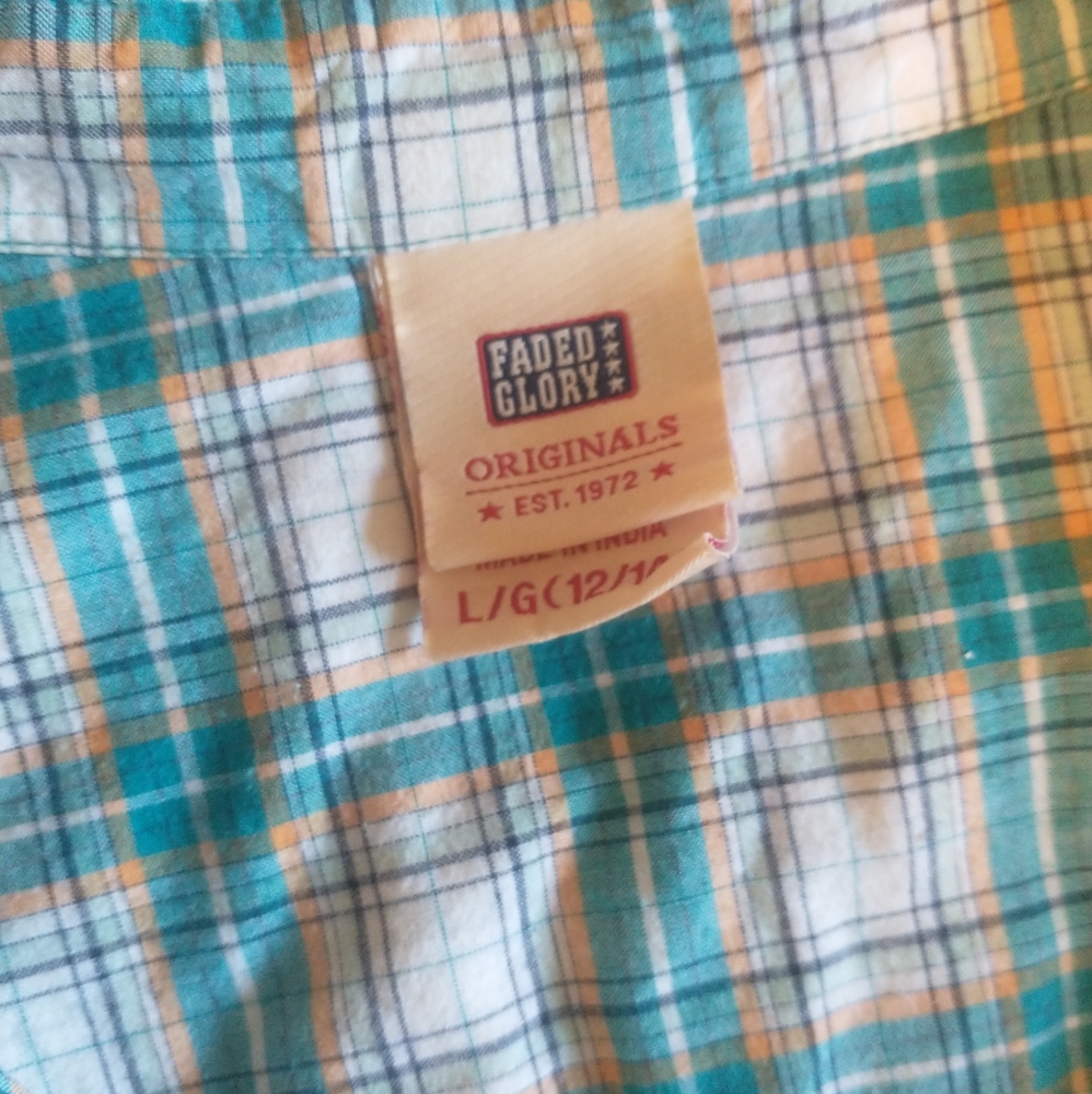 Plaid button up - Picture 2 of 2